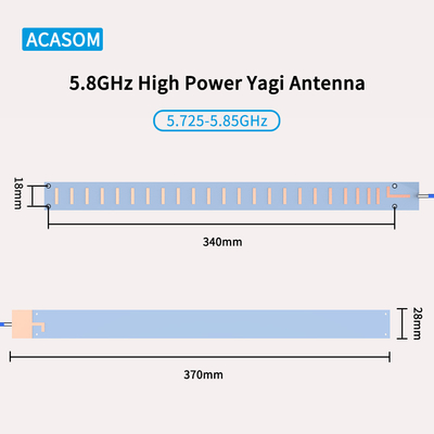 Wysokiej wydajności 5850MHz Antenna kierunkowa FPV z dużym zyskiem
