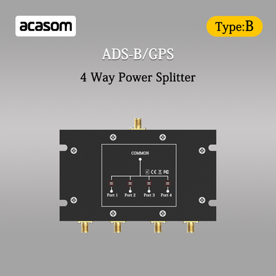 4 Way Power Splitter dla sygnałów ADS-B i GPS 800-2150MHz N