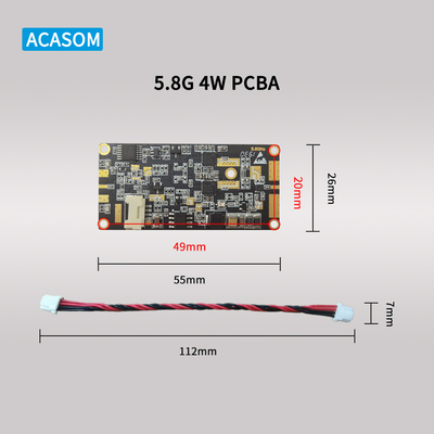 Mocny wzmacniacz sygnału RF 5W 37dBm 12V PCBA dla 5,8GHz i 2,4GHz rozszerzający zasięg bezprzewodowy