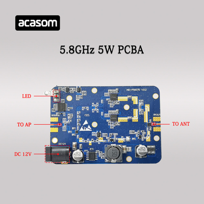 5W wzmacniacz sygnału RF Komponenty wzmacniacza PCB dla modułu bezprzewodowego WiFi o częstotliwości 5,8 GHz