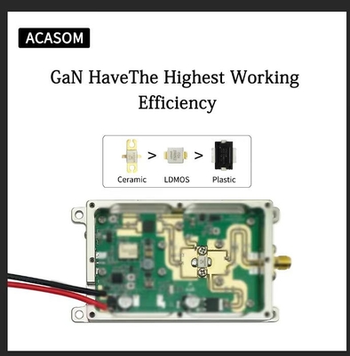 1250MHz-1450MHz Moduł zakłócający sygnał o mocy 50 Watt 1,3GHz dla dronów